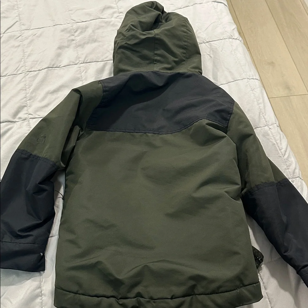 Pacific Trail Olive and Charcoal Puffer Jacket - Picture 2 of 5